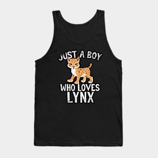 Just A Boy Who Loves lynx Tank Top